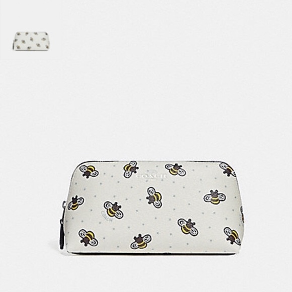 LAST ONE! COACH Bee Print Cosmetic Bag - Picture 3 of 3